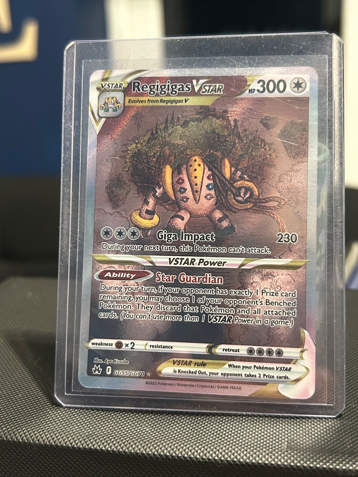 Regigigas VSTAR Holo Ultra Rare SWSH Crown Zenith: Galarian Gallery GG55/GG70 NM