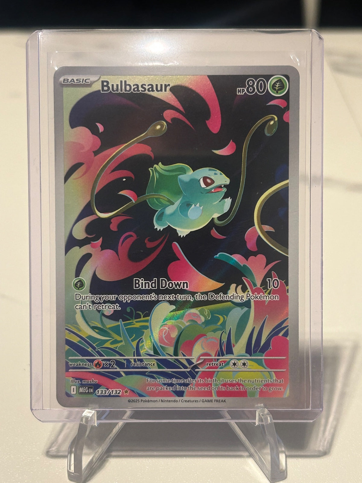Bulbasaur - Holo Illustration Rare ME01: Mega Evolution 133/132 NM