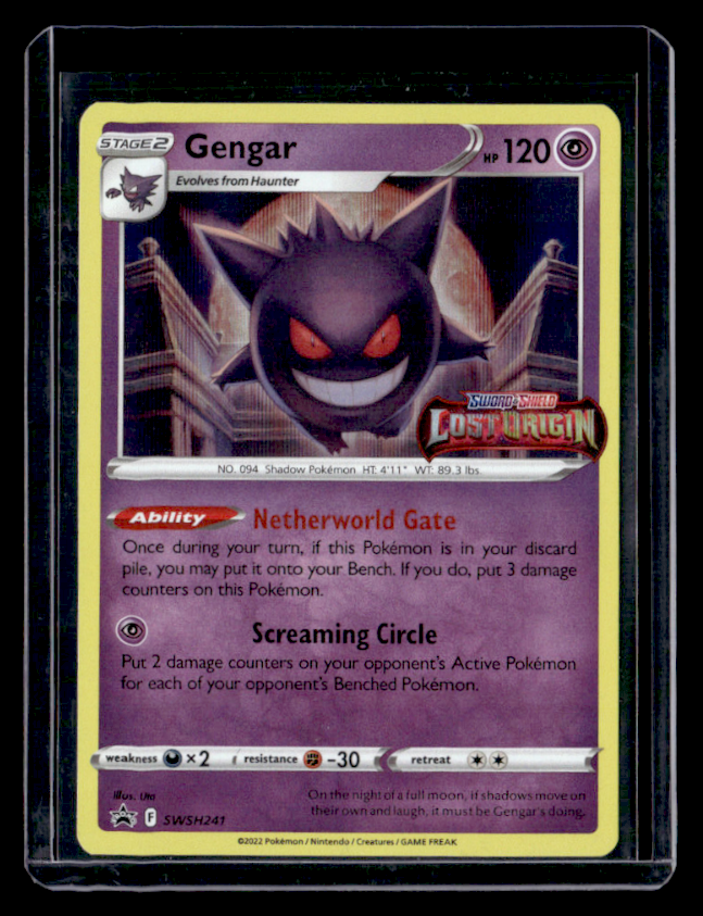 Gengar (Prerelease) Holo Promo SWSH: Sword & Shield Promo Cards SWSH241 NM