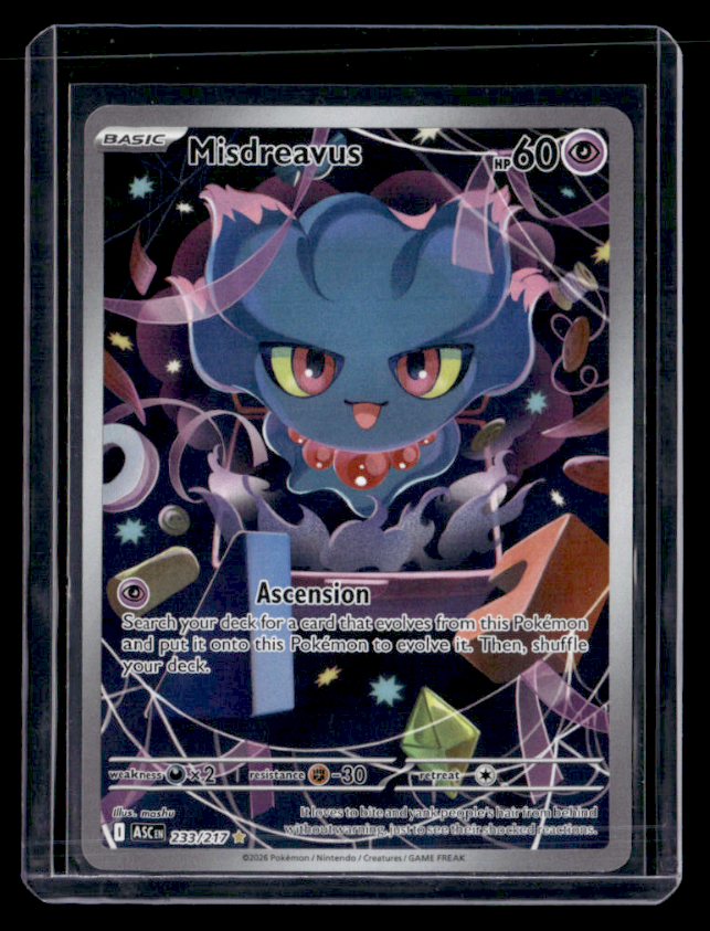 Misdreavus Holo Illustration Rare ME: Ascended Heroes 233/217 NM