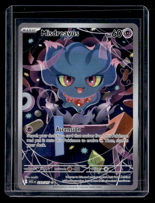 Misdreavus Holo Illustration Rare ME: Ascended Heroes 233/217 NM
