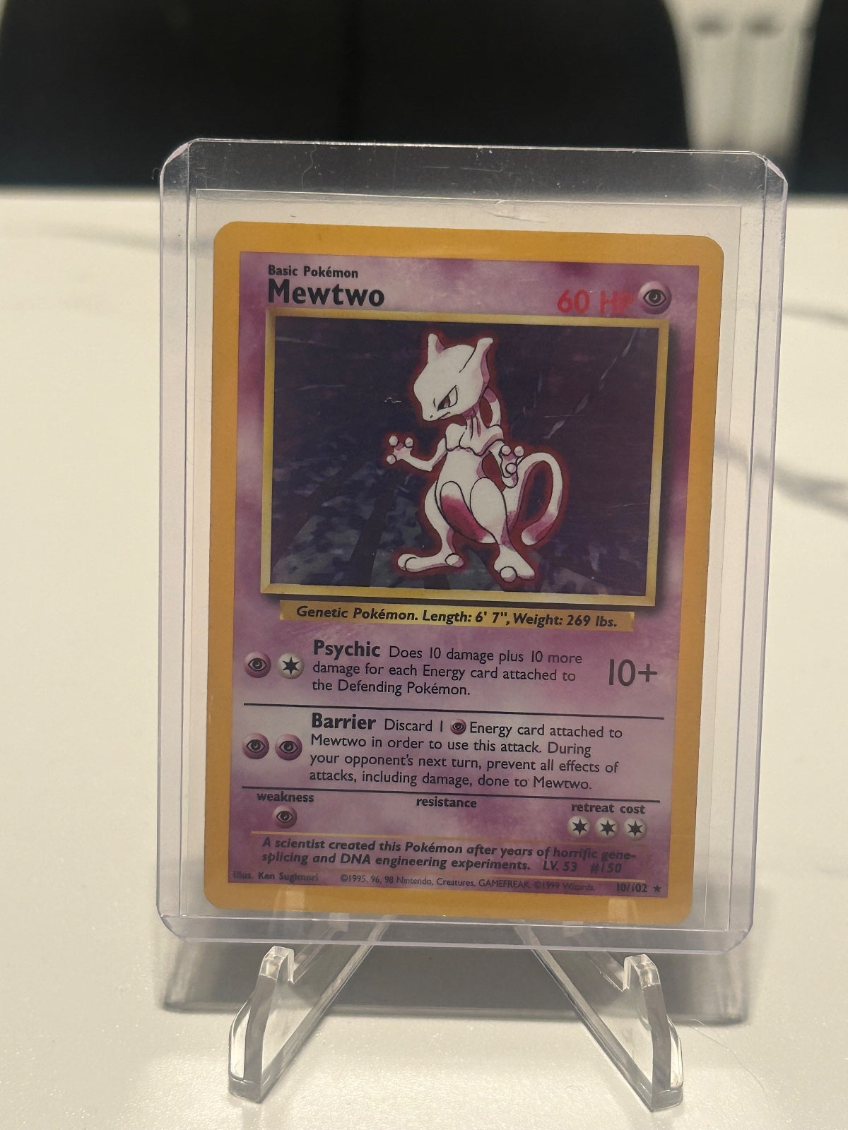 (LP) Mewtwo Holo Rare Base Set 010/102 