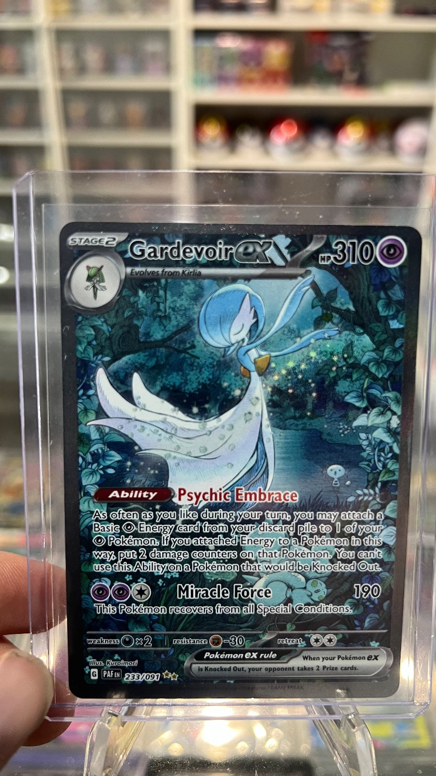 Gardevoir ex - Holo Special Illustration Rare SV: Paldean Fates 233/091 NM