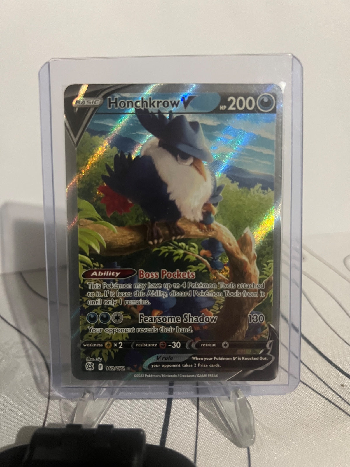 Honchkrow V (Alternate Full Art) Holo Ultra Rare SWSH09: Brilliant Stars 162/172