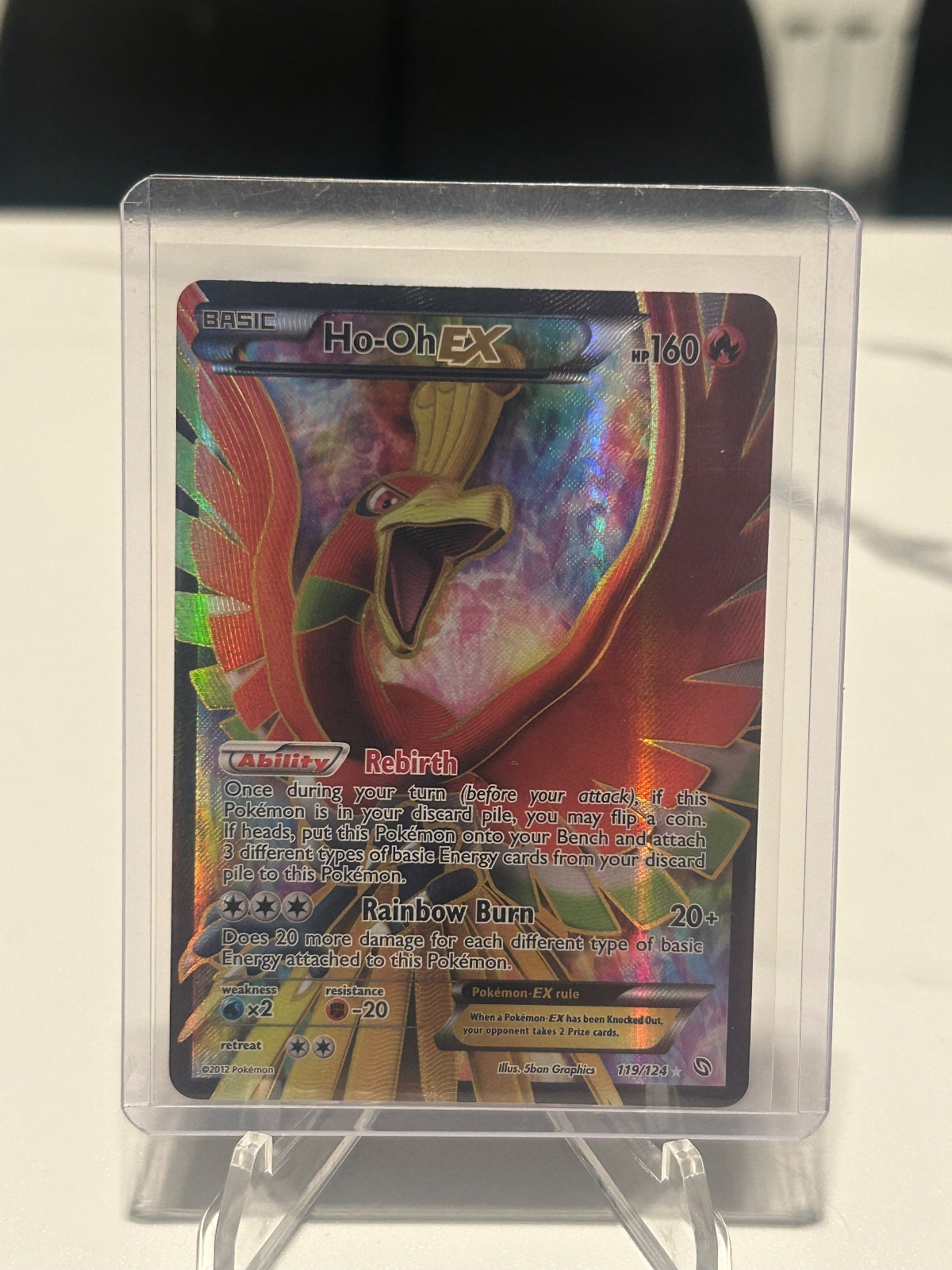 Ho-Oh Ex (119 Full Art) Holo Ultra Rare Dragons Exalted 119/124 NM