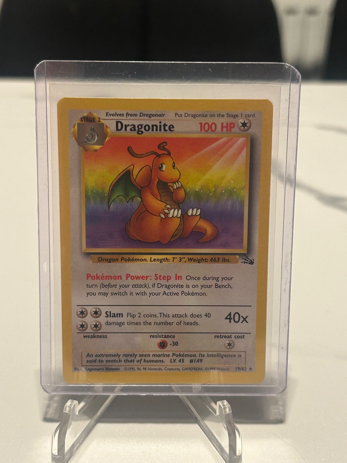 Dragonite (19) Unlimited Rare Fossil 19/62 NM