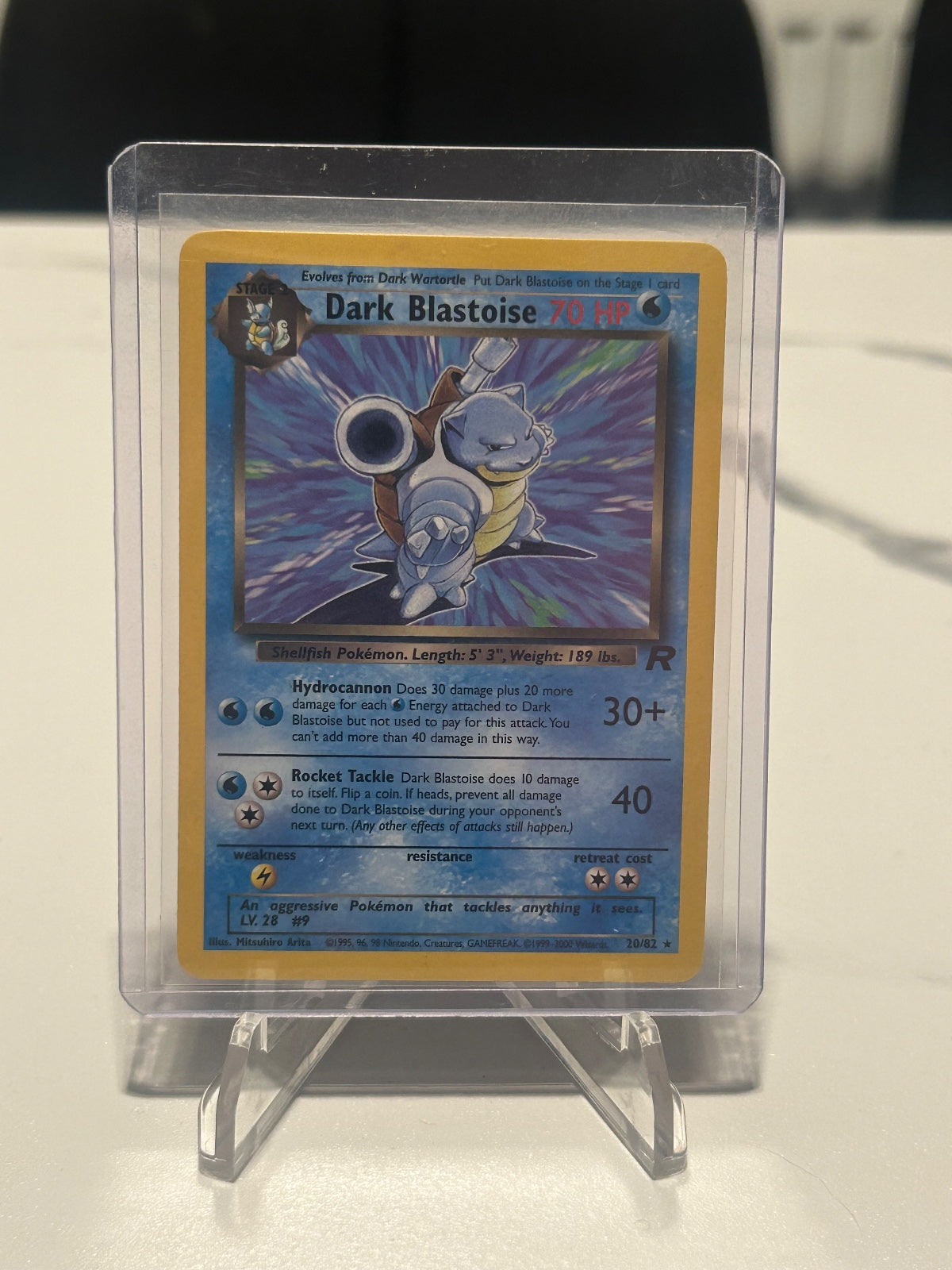 Dark Blastoise (20) Unlimited Rare Team Rocket 20/82 NM