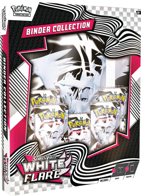 White Flare Binder Collection New Sealed Pokemon